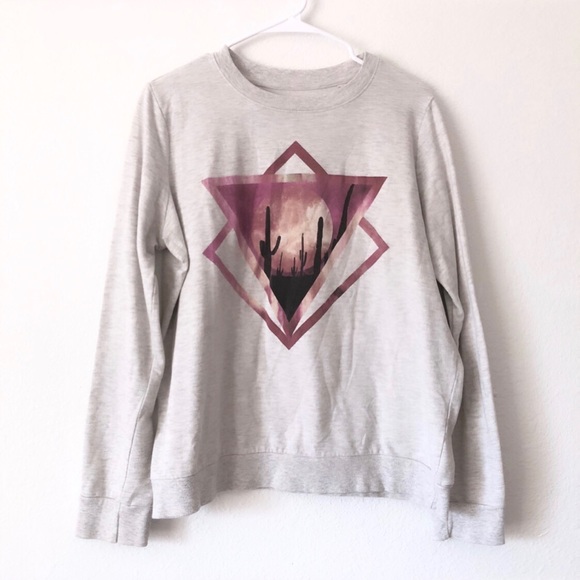 Mighty Fine Sweaters - Mighty Fine Boho Western Cactus Moon Sweater